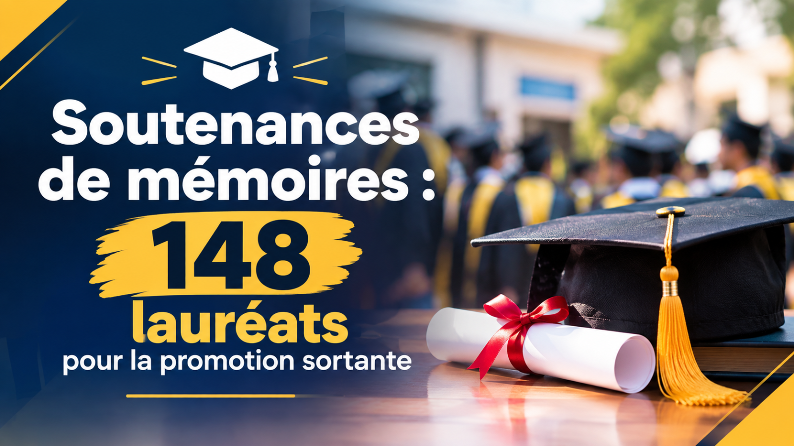 Soutenances de mémoires : 148 lauréats pour la promotion sortante